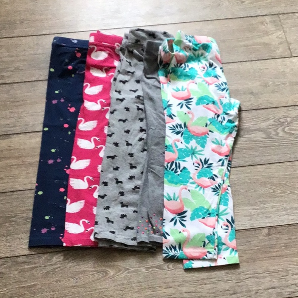 Colorful Patterned Capris Set For Girls